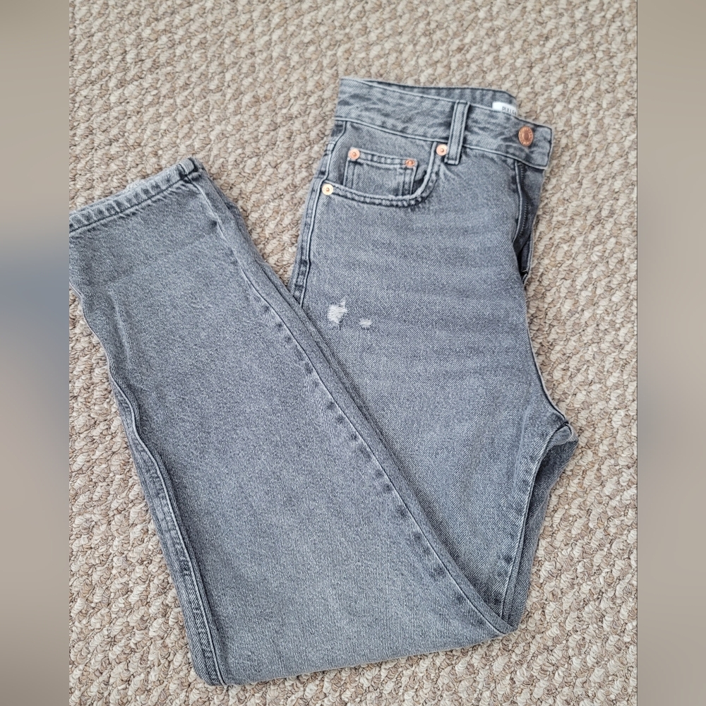 Pull&Bear Women's Light Gray Skinny Jeans